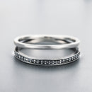 925 Sterling Silver 0.6CM Width Ring Size 6 for Women-4