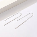 925 Sterling Silver Plated Platinum Earrings-2