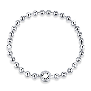 925 Sterling Silver Bracelet 17cm Oxidized & Platinum Plated for Women
