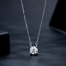 925 Sterling Silver 0.65 Carat Moissanite Necklace for Women-4