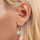 925 Sterling Silver Moissanite 1ct Earrings 26x11mm Pavé White Gold for Women-6