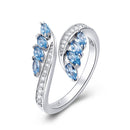 925 Sterling Silver Plated Platinum Pavé CZ Ring for Women-3
