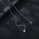 925 Sterling Silver Moissanite 6.5mm Diamond-like Pendant Necklace for Women-8