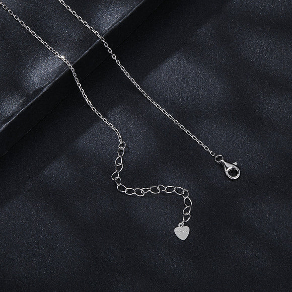 925 Sterling Silver Moissanite 6.5mm Diamond-like Pendant Necklace for Women