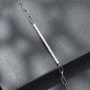 925 Sterling Silver + Moissanite White Gold 21cm Bracelet for Women-4