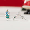 925 Sterling Silver Enamel Pavé CZ Earrings for Women-4