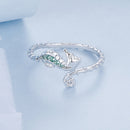 925 Sterling Silver White Gold Plated Pavé Setting CZ 1.3mm Ring for Women-4