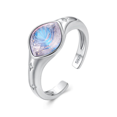 925 Sterling Silver White Gold Plated Pavé CZ Ring for Women - 0