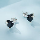 925 Sterling Silver Earrings with Pavé Setting and CZ-4