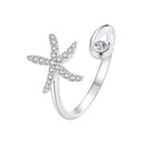 925 Sterling Silver Pavé Setting White Gold Ring for Women-1