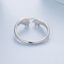 925 Sterling Silver Plated White Gold Ring for Women-4