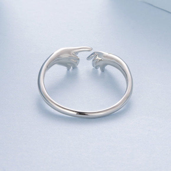 925 Sterling Silver Plated White Gold Ring for Women