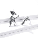 S925 Oxidized Silver Earrings Size 1.5*1cm, 2.4*1.3cm for Women-5