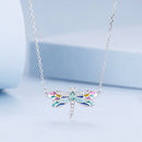 925 Sterling Silver Pendant Necklace with Pavé CZ and Plated Platinum-4
