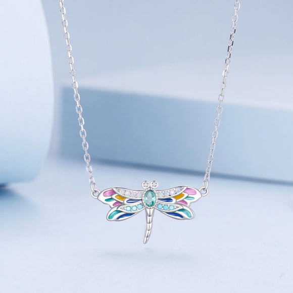 925 Sterling Silver Pendant Necklace with Pavé CZ and Plated Platinum