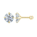 925 Sterling Silver Pavé Setting CZ Earrings for Women-3
