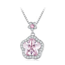 925 Sterling Silver Necklace with 19*13mm CZ Pendant-2