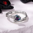 925 Sterling Silver Ring with Heart Design, 0.55cm Heart Size, Women’s Jewelry-3