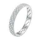 925 Sterling Silver Ring with Pavé Setting CZ for Women Size 6.0-1