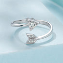 925 Sterling Silver White Gold Plated Pavé CZ Rings for Women-5