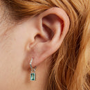 925 Sterling Silver Earrings with Pavé Setting CZ-7