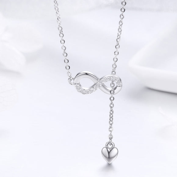 925 Sterling Silver Adjustable Necklace 38-45cm for Women