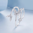 925 Sterling Silver Pavé Setting CZ Ring-3