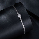 S925 Sterling Silver 5.0mm Moissanite Bracelet for Women-3
