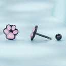 925 Sterling Silver Enamel Black Gold Plated Earrings for Women-6