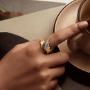925 Sterling Silver White Gold Plated 0.31cm Ring for Women-6