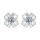 925 Sterling Silver Moissanite Earrings 0.6cm for Women-1