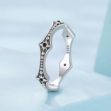 925 Sterling Silver Ring with Pavé Setting CZ, Size 6.0 - 0