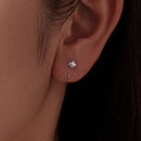 S925 Silver Brass and White Gold Plated 1.4cm Earrings for Women-6
