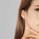 925 Sterling Silver Plated Earrings with Pavé Setting CZ for Women-6