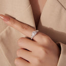 925 Sterling Silver Moissanite 0.65 Carat Ring Size 6 for Women-7