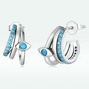 925 Sterling Silver High Quality Turquoise Earrings-6