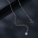 925 Sterling Silver 1 Carat Moissanite Necklace with Pavé Setting, 400 mm Length for Women-5