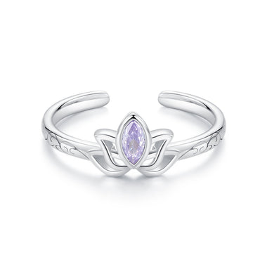 925 Sterling Silver 1.9mm Pavé Setting White Gold Plated Ring - 0