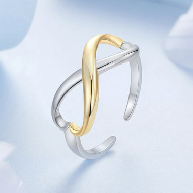 925 Sterling Silver Plated White Gold Ring for Women - 0