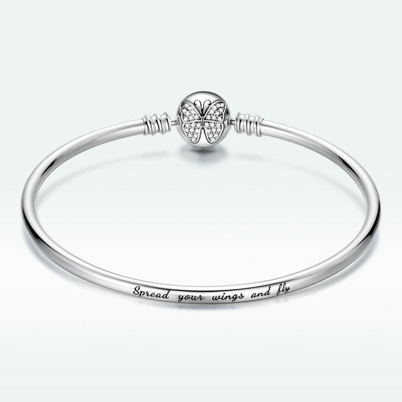 925 Sterling Silver 17.0 cm Oxidized CZ Bracelet for Women
