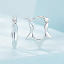 S925 Sterling Silver Earrings for Women - Oxidized Silver, 17x4mm-3