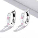 S925 Sterling Silver Enamel Oxidized Earrings-2