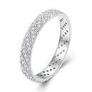 925 Sterling Silver Ring with Pavé Setting CZ for Women Size 6.0-2