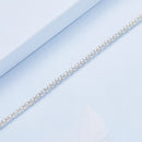 925 Sterling Silver Bracelet 17cm Heart-shaped 1.0cm for Women-5