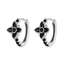 925 Sterling Silver Enamel and CZ Earrings for Women-2