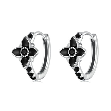 925 Sterling Silver Enamel and CZ Earrings for Women - 0