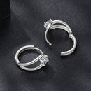 925 Sterling Silver 0.40 Carat Moissanite Earrings for Women-6
