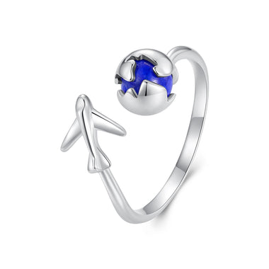 925 Silver 1.8mm Lapis Lazuli Ring - 0