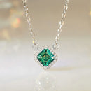 925 Sterling Silver 0.6 Carat Moissanite Pendant Necklace for Women-5