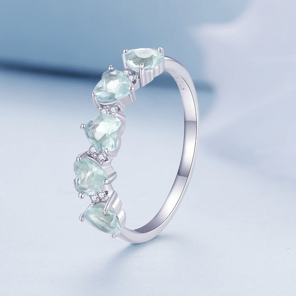 925 Sterling Silver Ring with 4.5mm Pavé Set CZ, Size 7, for Women